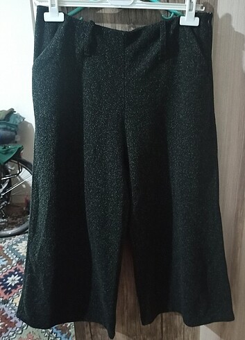 42 Beden yeşil Renk Kışlık bol paça pantolon