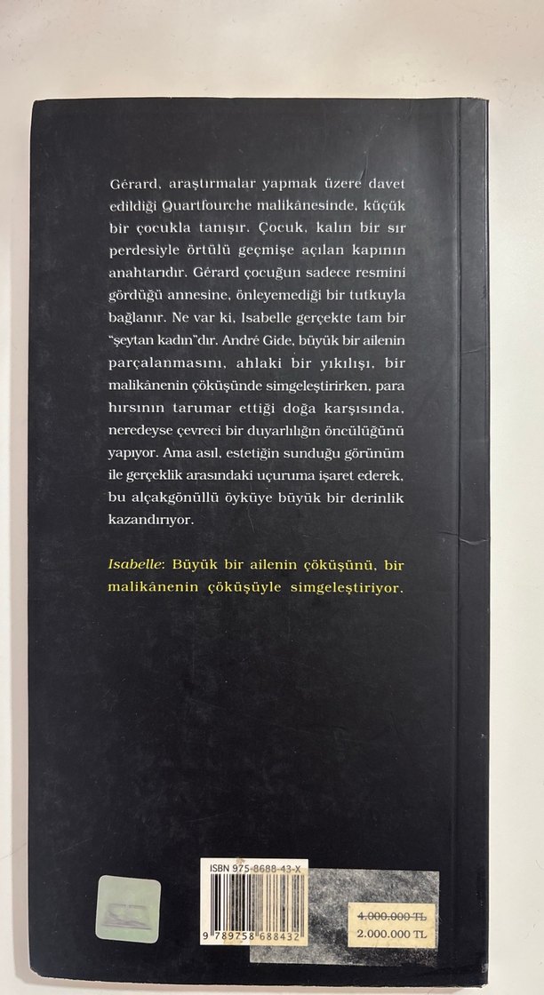 Isabelle - André Gide Roman - Görsel 2