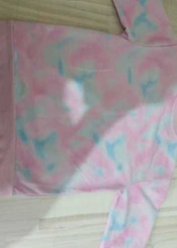Kız Çocuk Pembe Batik Sweatshirt - Görsel 4