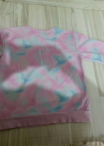 Kız Çocuk Pembe Batik Sweatshirt - Görsel 5