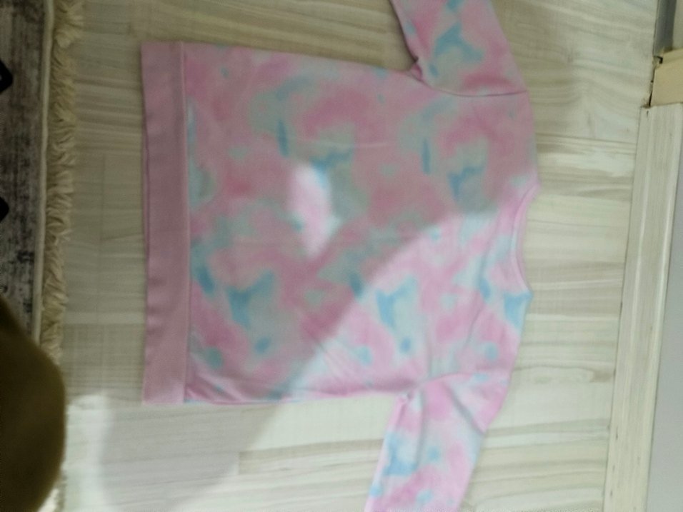 Kız Çocuk Pembe Batik Sweatshirt - Görsel 4