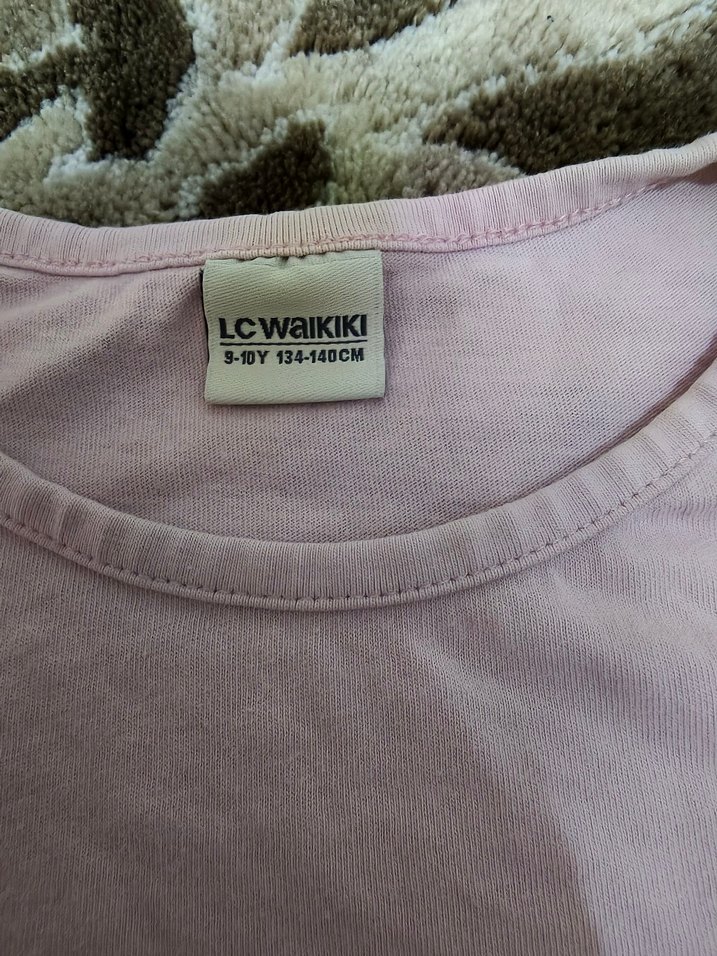 Pembe Baskılı Kız Çocuk Tişörtü - Görsel 2