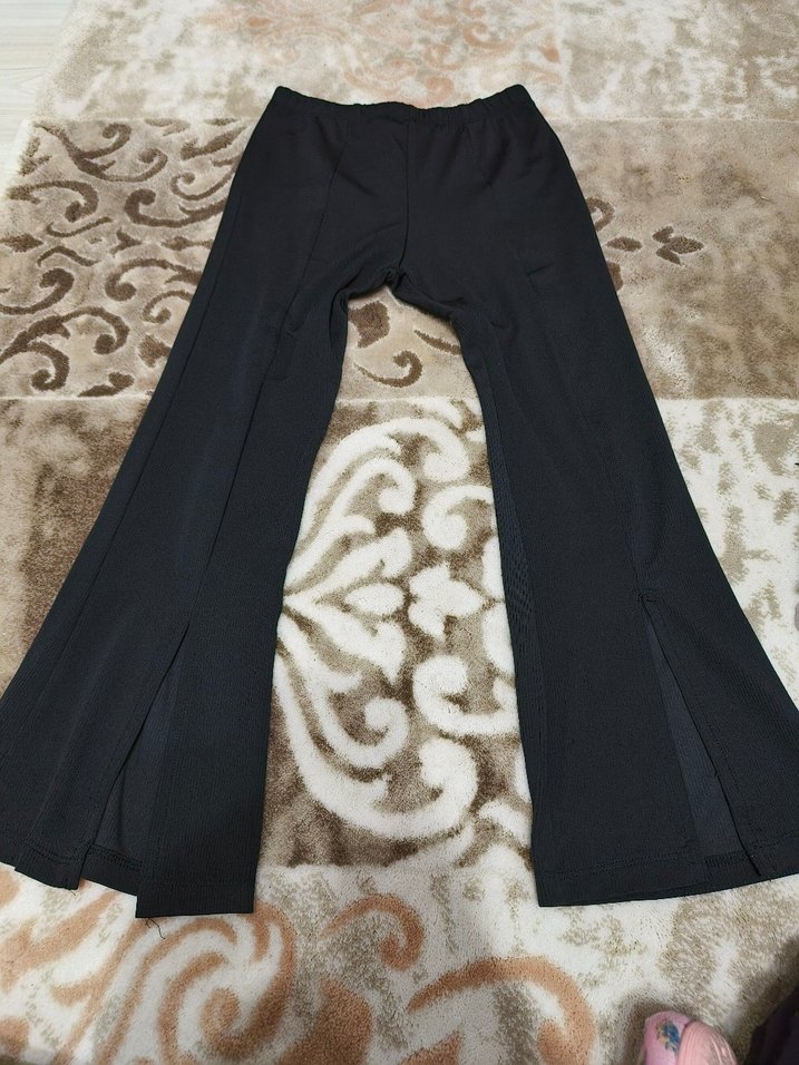 kız çocuk yırtmaçlı pantolon - Görsel 4