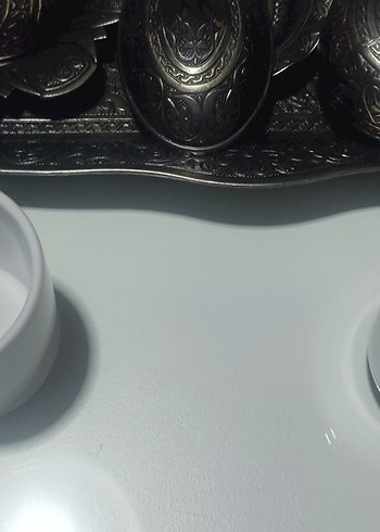 Siyah İşlemeli Kahve Fincanı Seti - Görsel 3