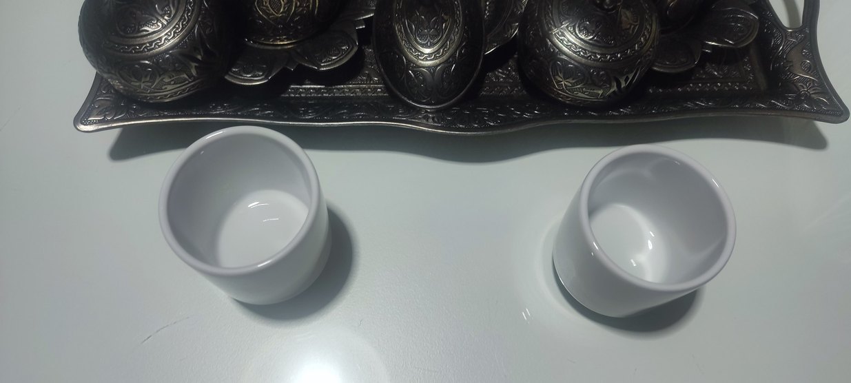 Siyah İşlemeli Kahve Fincanı Seti - Görsel 3