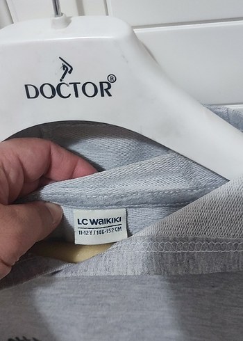 Erkek Çocuk Gri Kapüşonlu Fermuarlı Sweatshirt - Görsel 3