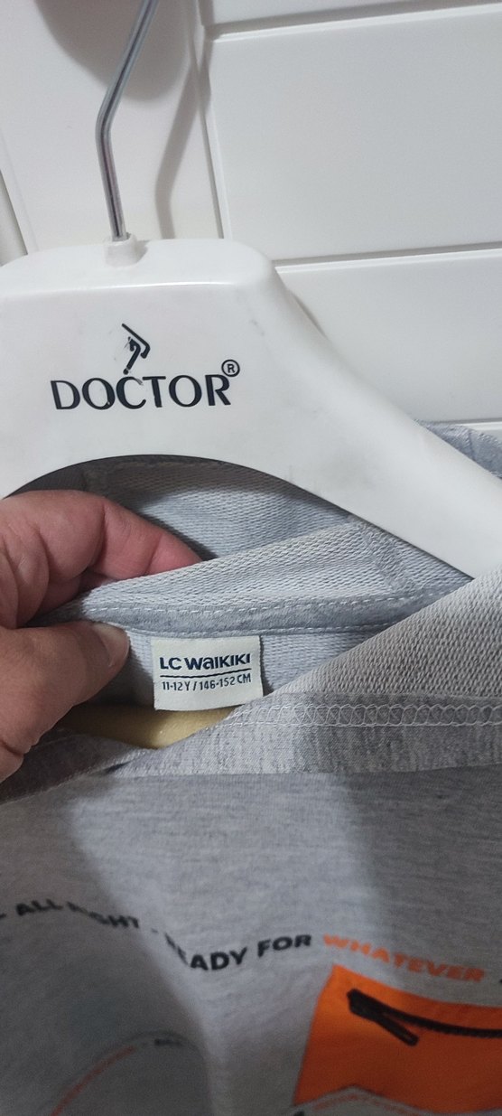 Erkek Çocuk Gri Kapüşonlu Fermuarlı Sweatshirt - Görsel 3