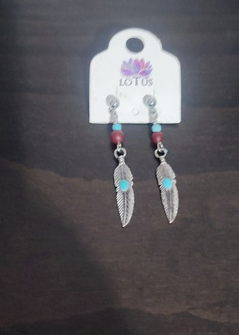 Renkli Boncuklu Bohem Tüy Küpe - Görsel 3