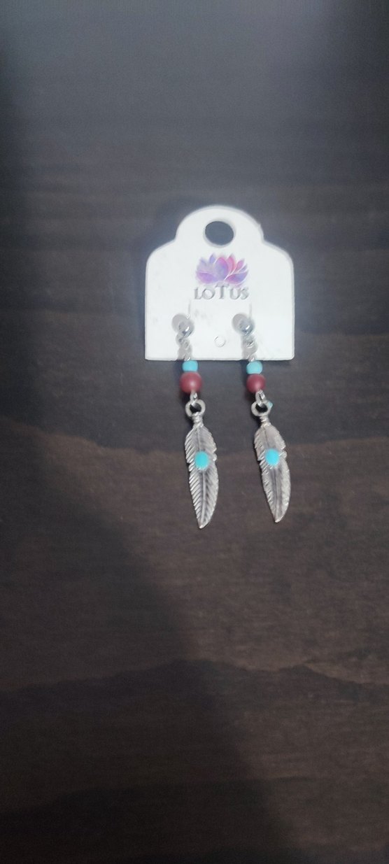 Renkli Boncuklu Bohem Tüy Küpe - Görsel 3