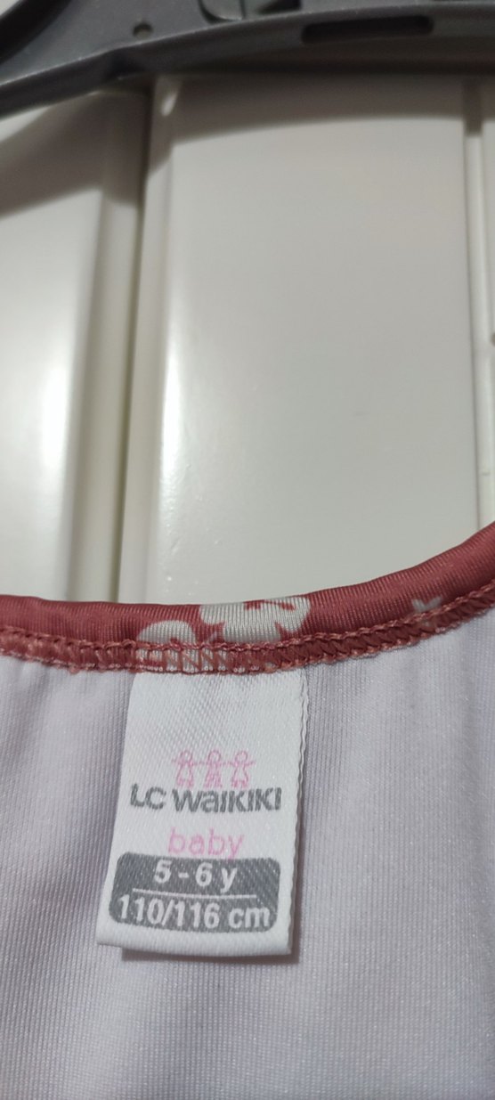 Kız Çocuk Pembe Çiçekli Fırfırlı Mayo - Görsel 3