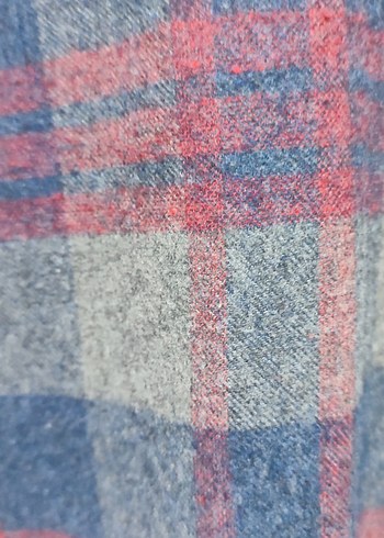 Düğmeli Uzun Kollu Ekose Kadın Gömlek - Görsel 3