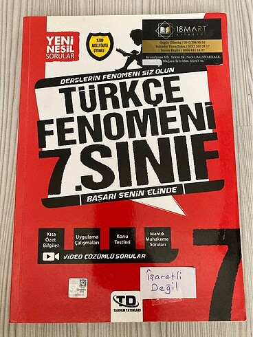 Türkçe soru bankası 7. Sınıf