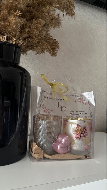 Ev hediyelik özel tasarım Mum