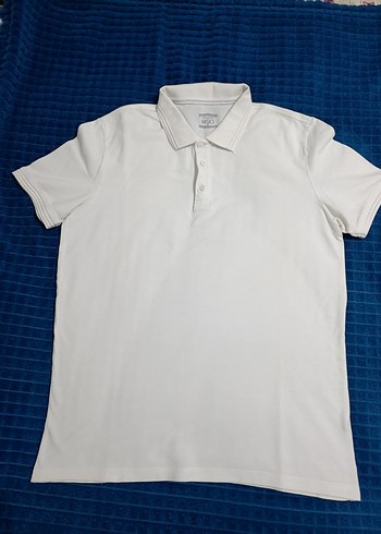 Erkek Beyaz Kısa Kollu Polo Tişört