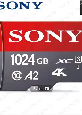Sony 1024GB Kırmızı Hafıza Kartı