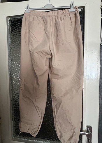 40 Beden camel Renk Bej Rahat Kesim Keten Pantolon