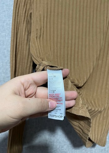 Topshop Dik Yaka Fitilli Kadın Kazak