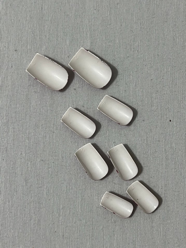  Bordo Taşlı Takma Tırnak (8 Adet) - Görsel 4