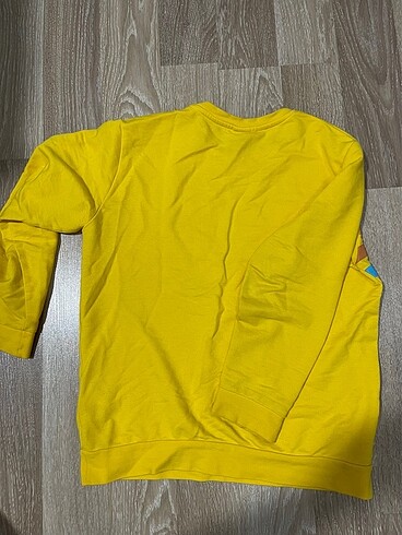 10 Yaş Beden sarı Renk Funny squad erkek çocuk sweatshirt
