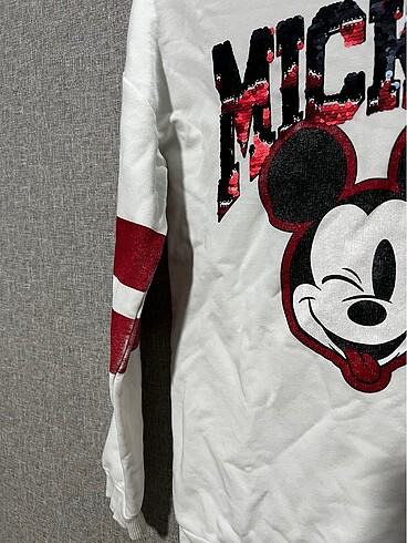 s Beden Mickey mouse beyaz sweatshirt