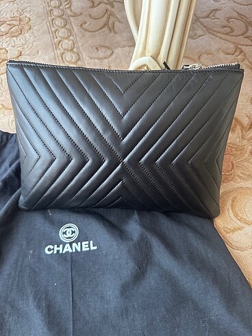 Beden siyah Renk Chanel clutch