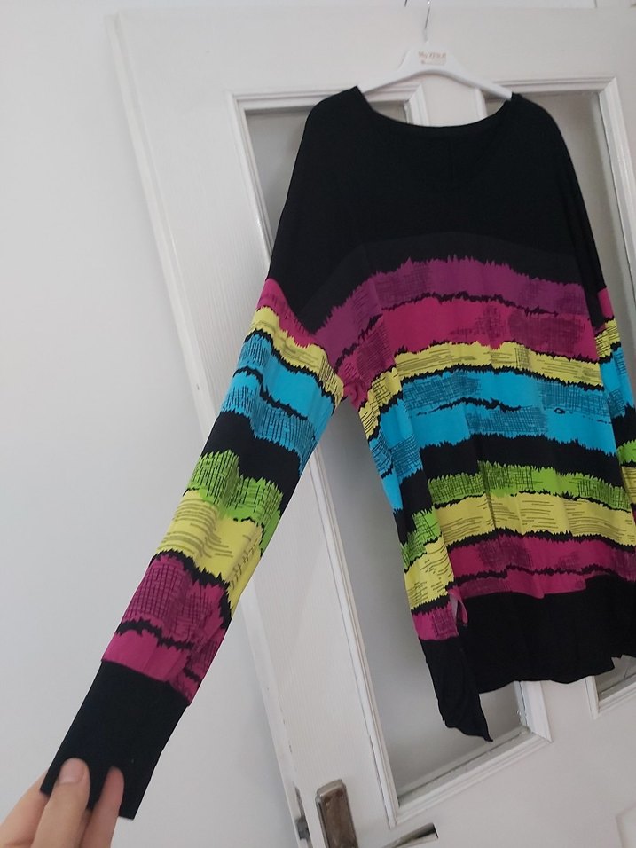 sadece bir kez giyildi yeni temiz pamuklu penye büyük beden - Görsel 4