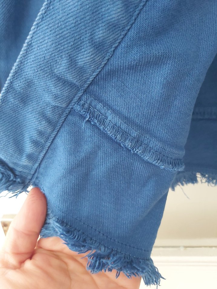 Mavi Düğmeli Kadın Denim Ceket - Görsel 5