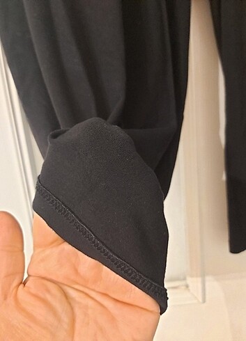46 Beden siyah Renk Sadece bir kere giyildi temiz yeni pamuklu pantolon 3xl ama büyü