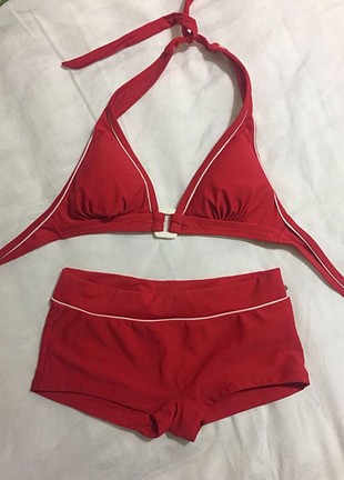 34 Beden kırmızı Renk Kırmızı bikini takımı