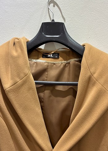 Kemerli Bej Kadın Uzun Kaban - Görsel 2