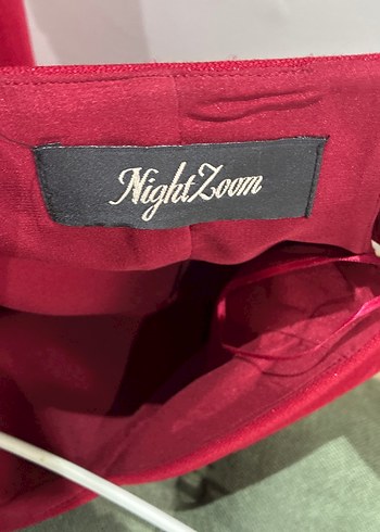 Bordo V Yaka Drapeli Uzun Kadın Tulum - Görsel 5