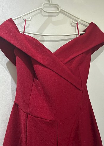 Bordo V Yaka Drapeli Uzun Kadın Tulum - Görsel 2