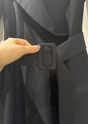 Adil ışık kadın siyah yarım kollu tulum - Görsel 2