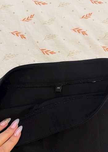 Siyah Mini Etek, Dar Kesim, Günlük - Görsel 3