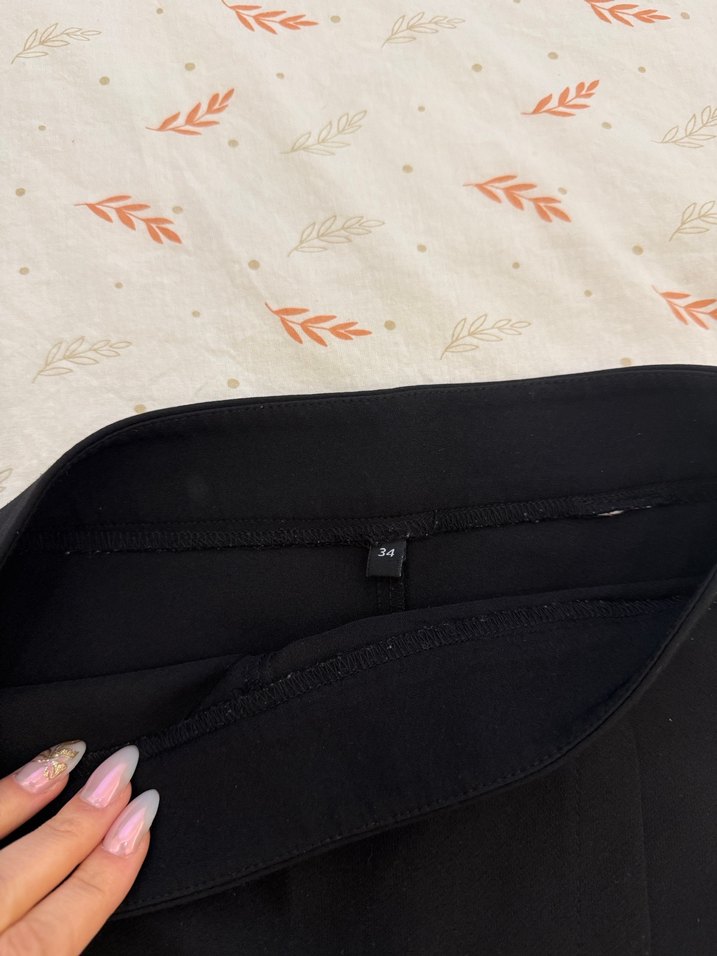 Siyah Mini Etek, Dar Kesim, Günlük - Görsel 3