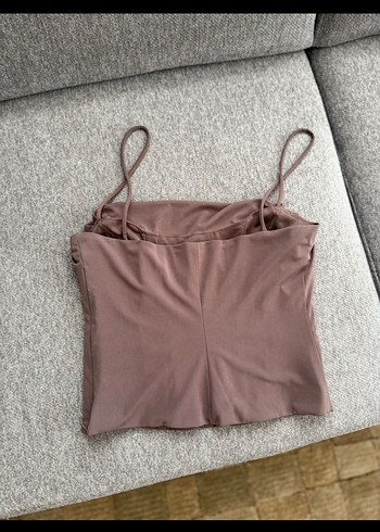 Drapeli İnce Askılı  Kadın Üst Zara - Görsel 5