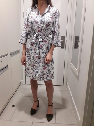 h&m gömlek elbise