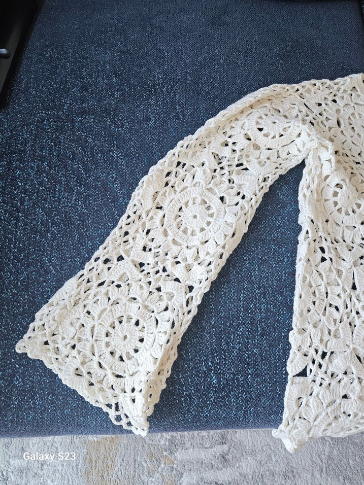 Dantel Detaylı Bohem  Tunik ,büyük beden el orgusudur - Görsel 3