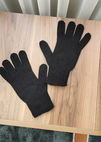Beden siyah Renk XXXL Siyah erkek Örgü Yün Eldiven sıfır ayarında Tertemiz