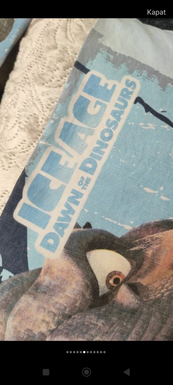 Baskılı Gri Dinozor Desenli Yastık - Görsel 5