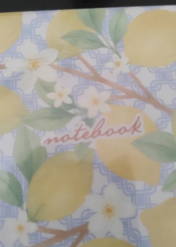 PAPERARO Sarı Pastel Renkli Limon Desenli  Defter - Görsel 2