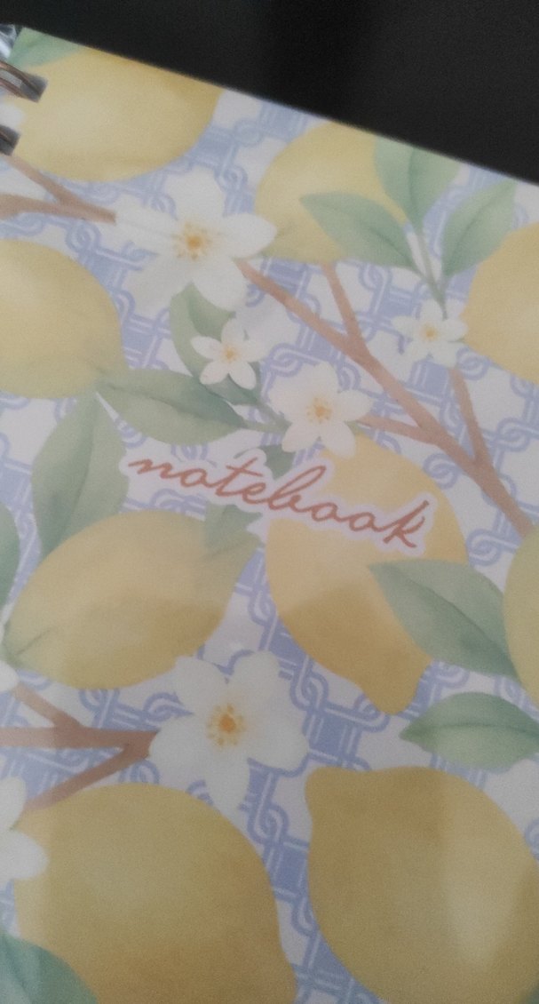 PAPERARO Sarı Pastel Renkli Limon Desenli  Defter - Görsel 5