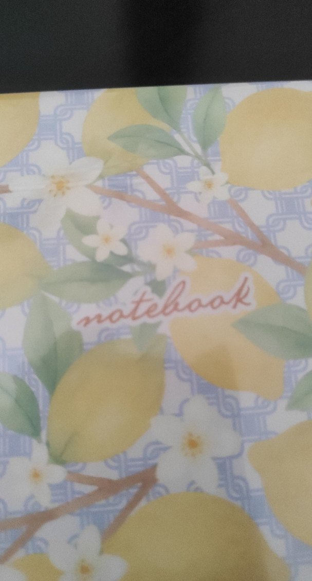 PAPERARO Sarı Pastel Renkli Limon Desenli  Defter - Görsel 2