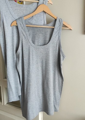 Gri Kolsuz ikili erkek atlet temiz kusursuz - Görsel 2