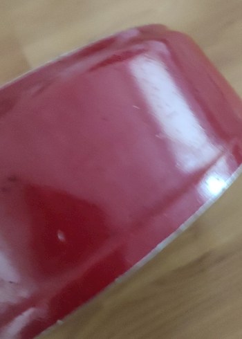 Beyaz Seramik Kaplama Kırmızı Tencere - Görsel 5