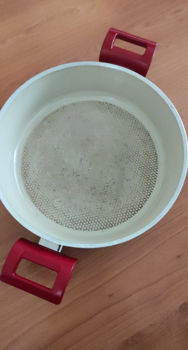 Beyaz Seramik Kaplama Kırmızı Tencere - Görsel 2