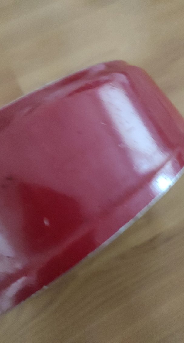 Beyaz Seramik Kaplama Kırmızı Tencere - Görsel 5