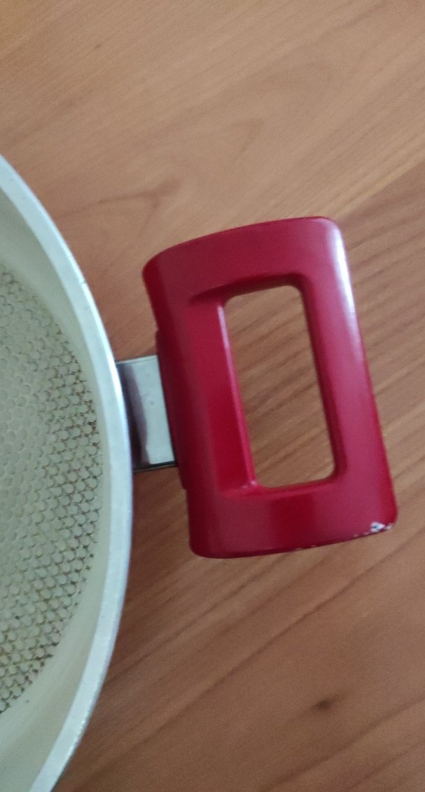 Beyaz Seramik Kaplama Kırmızı Tencere - Görsel 3