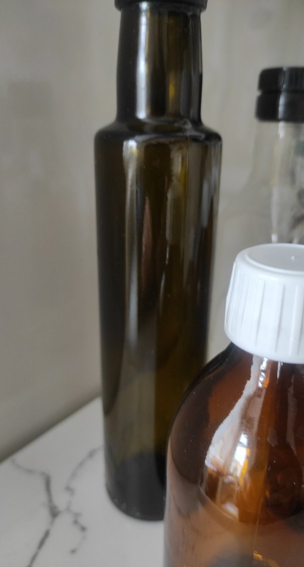 Kahverengi ve Şeffaf Cam Şişe Seti - Görsel 3