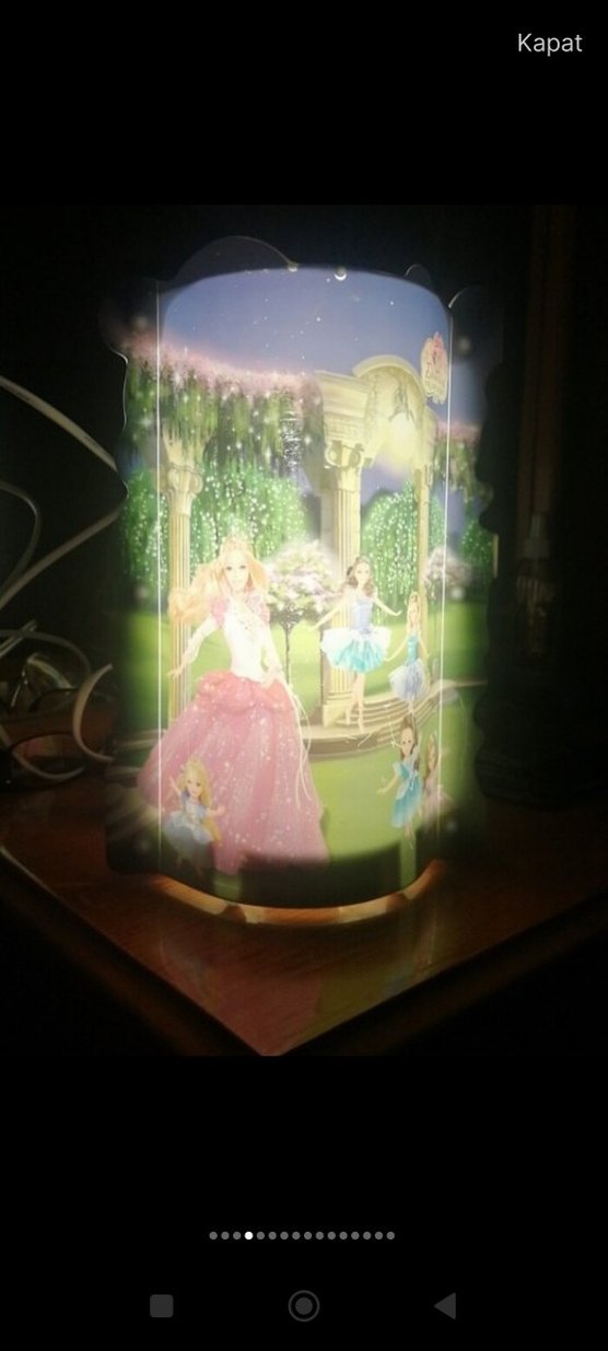 Barbie masa lambası gece lambası aydınlatma - Görsel 5